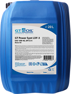 GT OIL POWER SYNT LDF-3 10W-40