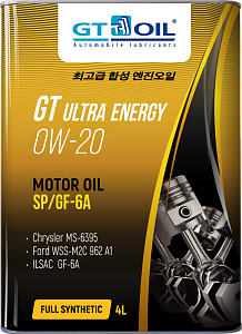 GT OIL ULTRA ENERGY 0W-20
